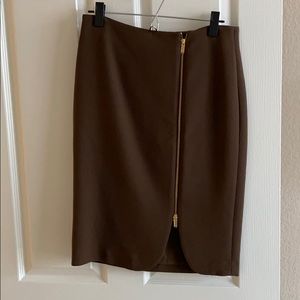 Ann Taylor Brown Pencil Skirt